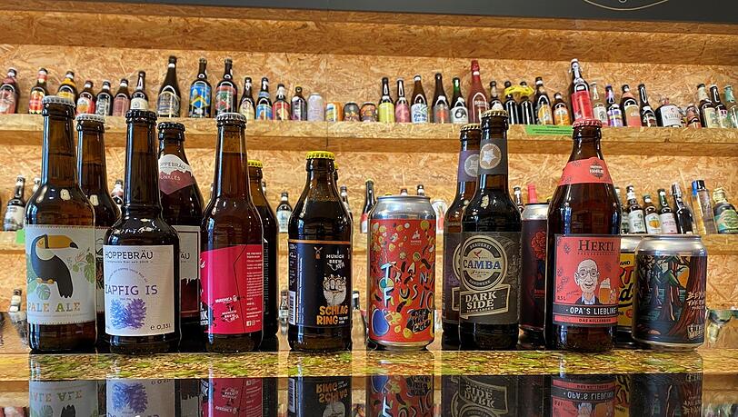 So oder ähnlich wird das Bierpaket für die Online Verkostung aussehen.