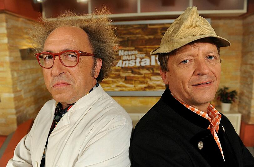 Urban Priol (li.) und Erwin Pelzig fliehen im Oktober aus der &bdquo;Anstalt&ldquo;.