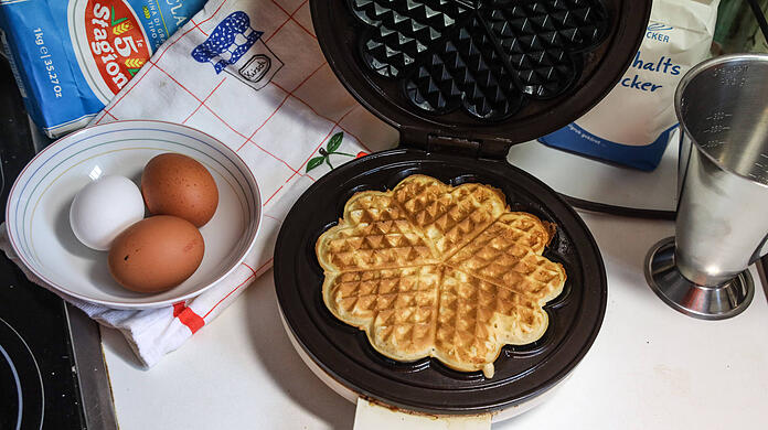 Für hausgemachte Waffeln muss man nicht gleich ein neues Eisen kaufen. Mit der Münchner App ist mieten möglich.