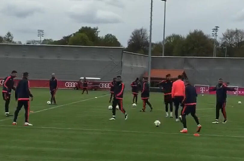 Geheimes Abschlusstraining vor dem Champions-League-Halbfinale: Mit dabei: Jérome Boateng