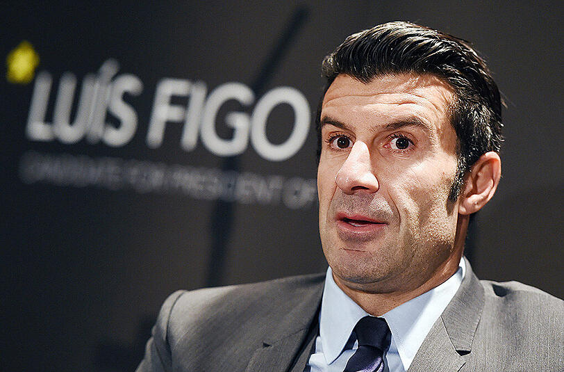 Luis Figo (42/Portugal) wurde bei Real Madrid zur Fußball-Legende. Gut möglich, dass er es mit der Kandidatur versucht, hat aber im Gegensatz zu "echten" Funktionären mit viel Erfahrung wenig Chancen.
