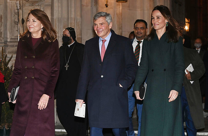 Kates Familie: Carole und Michael Middleton mit Tochter Pippa.