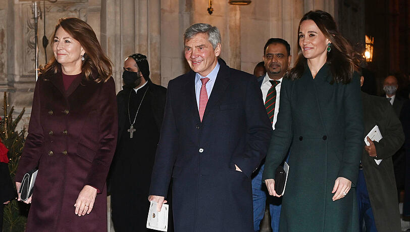 Kates Familie: Carole und Michael Middleton mit Tochter Pippa. Kates Familie: Carole und Michael Middleton mit Tochter Pippa.