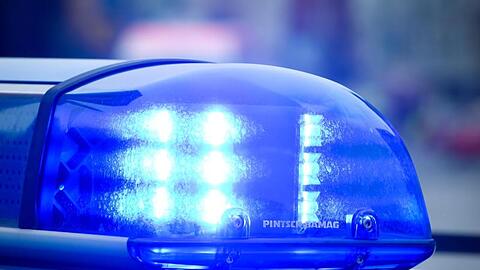Blaulicht an einem Polizeiauto. Foto: Patrick Pleul/dpa/Archivbild