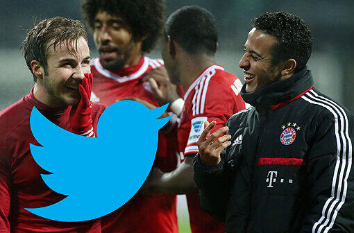 Mario Götze ist das 7:0 in Bremen offenbar fast schon peinlich: Auf Twitter machen die User Orkan-Xaver-Scherze.