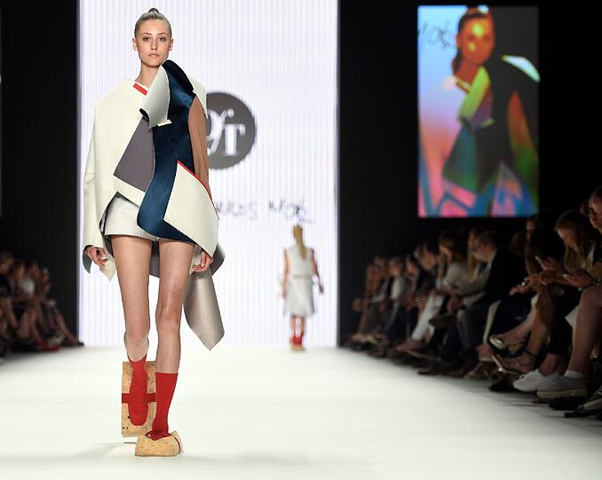 Modepräsentation des Labels "Designer for Tomorrow" by Fashion ID während der Mercedes-Benz Fashion Week.
