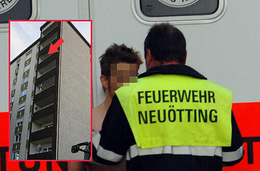 Die Polizei steht vor einem Rätsel: Hat dieser Mann seine Freundin vom Balkon gestoßen?
