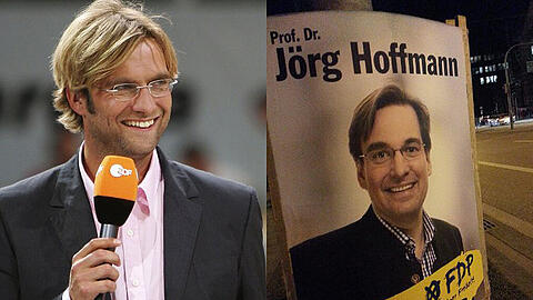 Bei der Geburt getrennt? BVB-Coach Jürgen Klopp und FDP-Mann Jörg Hoffmann.