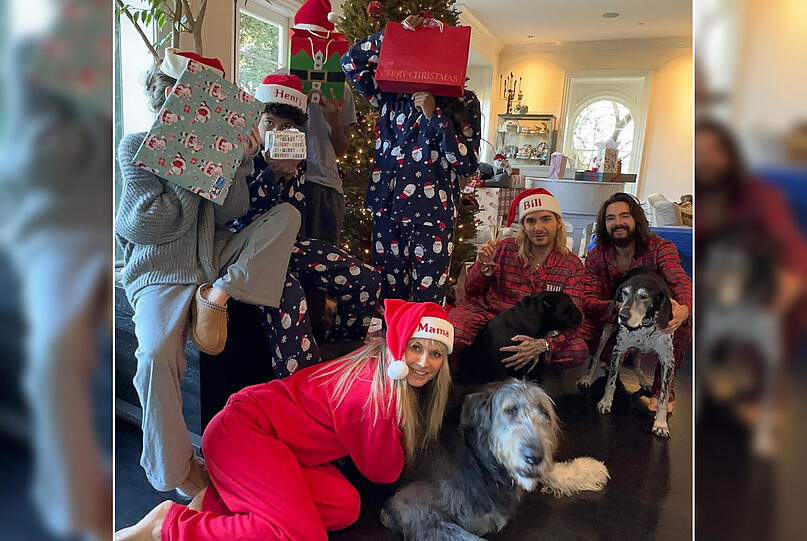 Bei Heidi Klum ist unter dem Christbaum mächtig was los