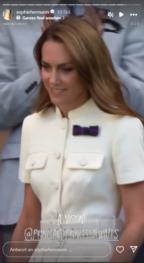Uschi Glas' Stieftochter Sophie Hermann ist begeistert von Prinzessin Kate. Uschi Glas' Stieftochter Sophie Hermann ist begeistert von Prinzessin Kate.