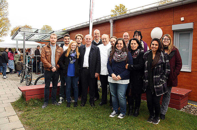Überraschungsgäste waren Uli Hoeneß und Sternekoch Alfons Schuhbeck.