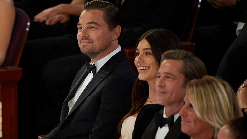 Leonardo DiCaprio (l.) und Camila Morrone bei den Oscars 2020
