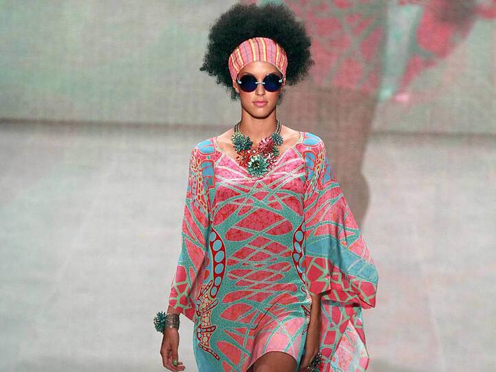 Rebecca Mir bei der Fashion Week