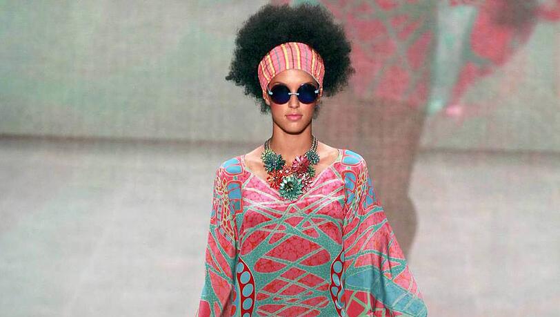 Rebecca Mir bei der Fashion Week
