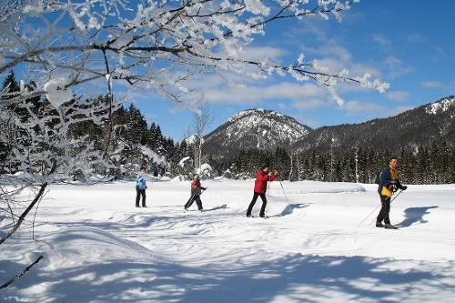 Weite Wiesen, grandiose Aussicht &ndash; und eine Loipe, die auch in milderen Wintern schneesicher ist. Kurzum: Zwischen Kaltenbrunn und Klais bleiben keine Wünsche offen.