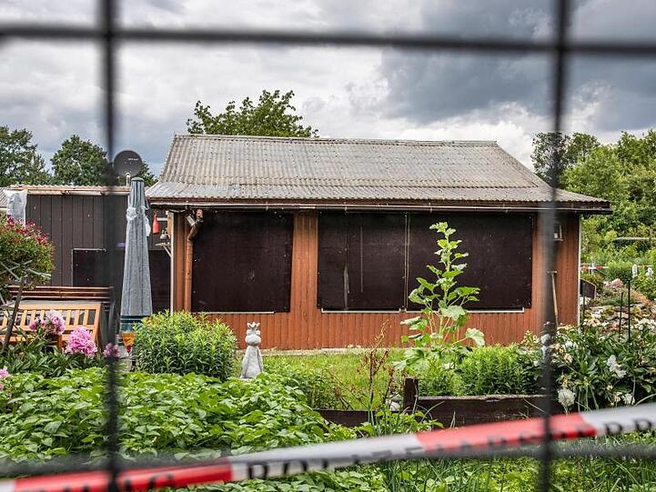 Diese Laube am Stadtrand ist einer der Tatorte des vermutlichen Haupttäters im Missbrauchsfall Münster.