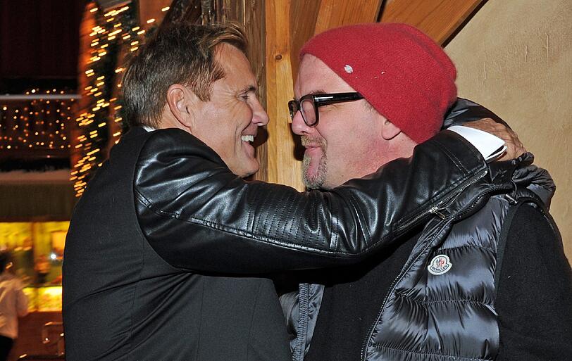 Seitliche Aufnahme aus 2015: Dieter Bohlen und DJ Ötzi.