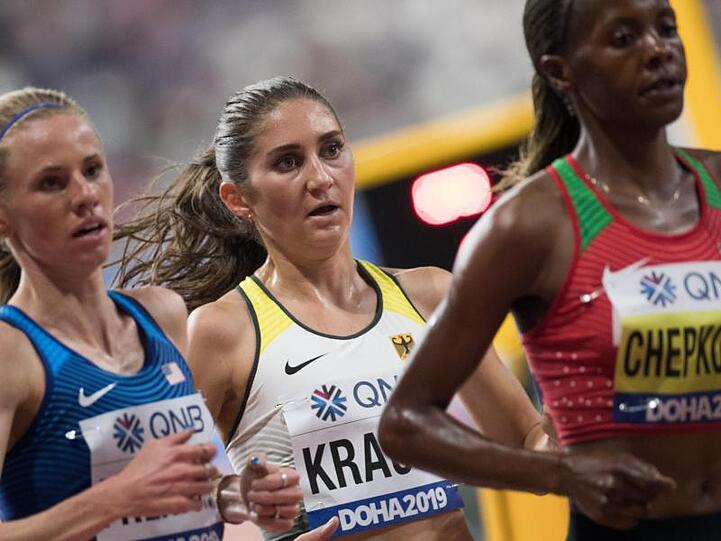 Ist guten Mutes für das Finale über 3000 Meter Hindernis: Gesa Felicitas Krause (M).