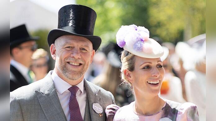 Mike Tindall mit Ehefrau Zara Tindall beim Royal Ascot 2022.