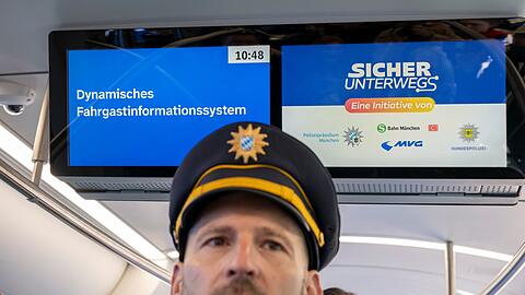 Bahn und Polizei reagieren mit der Informationskampagne im Münchner ÖPNV auf ein Gefühl der Unsicherheit der Fahrgäste. Bahn und Polizei reagieren mit der Informationskampagne im Münchner ÖPNV auf ein Gefühl der Unsicherheit der Fahrgäste.