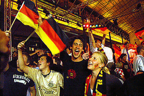 Deutschland-Fans in der Schrannenhalle.