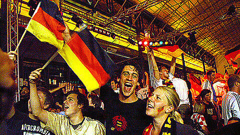 Deutschland-Fans in der Schrannenhalle.