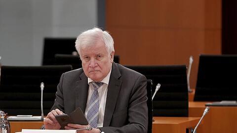 Bundesinnenminister Horst Seehofer vor einer der wöchentlichen Kabinettssitzungen im Kanzleramt.