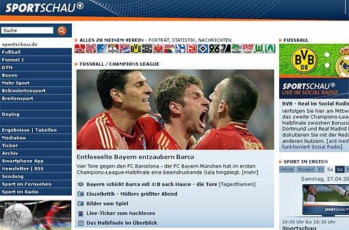 "Barcelona entzaubert", so schätzt es die Sportschau ein