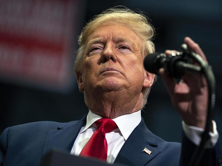 "Ich habe es mit einer feindseligen Presse zu tun, wie sie noch kein Präsident je gesehen hat", sagt Donald Trump.