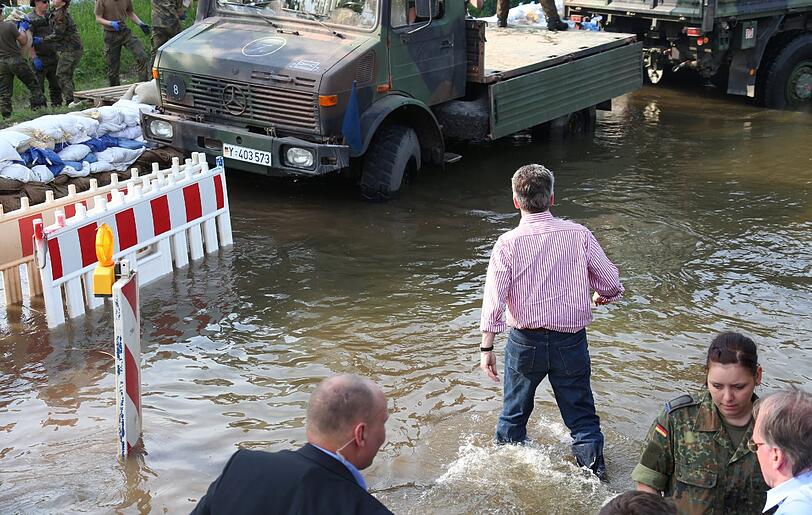 Magdeburg - eine Stadt kämpft gegen das Hochwasser: Die Bilder vom Wochenende und Montag.