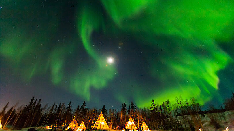 Die berühmten Nordlichter gibt es nicht nur in Skandinavien