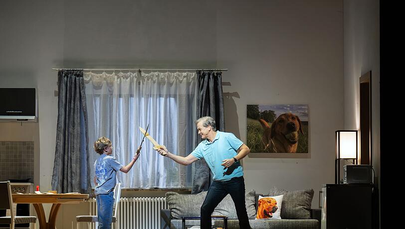 Matthias Klink als Mime mit dem Siegfried-Double Felix Fr&ouml;bel
