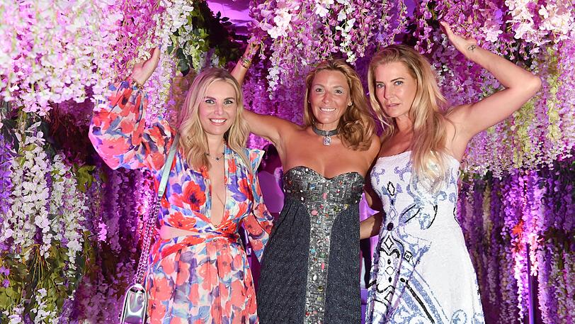 Alessandra Geissel, Simone Ballack und Giulia Siegel