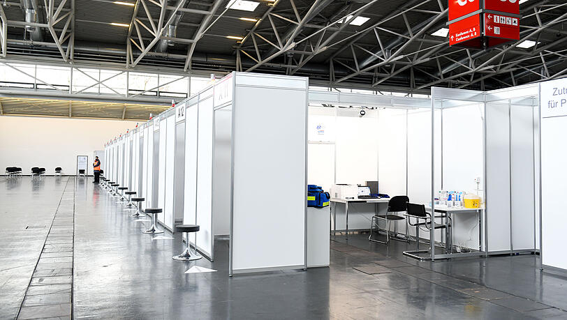 Das Impfzentrum in der Messe München. (Archivbild)