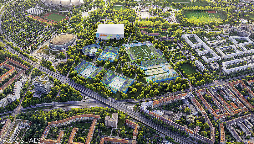 Der Olympiapark soll f&uuml;r Sommerspiele in den Jahren 2036, 2040 oder 2044 erweitert werden.