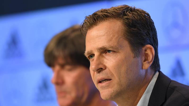 Oliver Bierhoff bei einer Pressekonferenz. Foto: Sven Hoppe/dpa/Archivbild Oliver Bierhoff bei einer Pressekonferenz. Foto: Sven Hoppe/dpa/Archivbild
