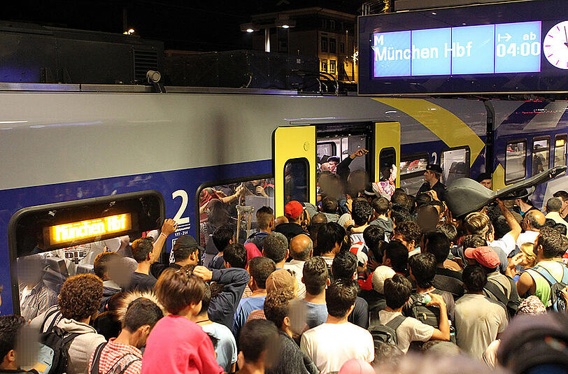 Am Samstag sind tausende Flüchtlinge via Salzburg nach Deutschland gekommen.