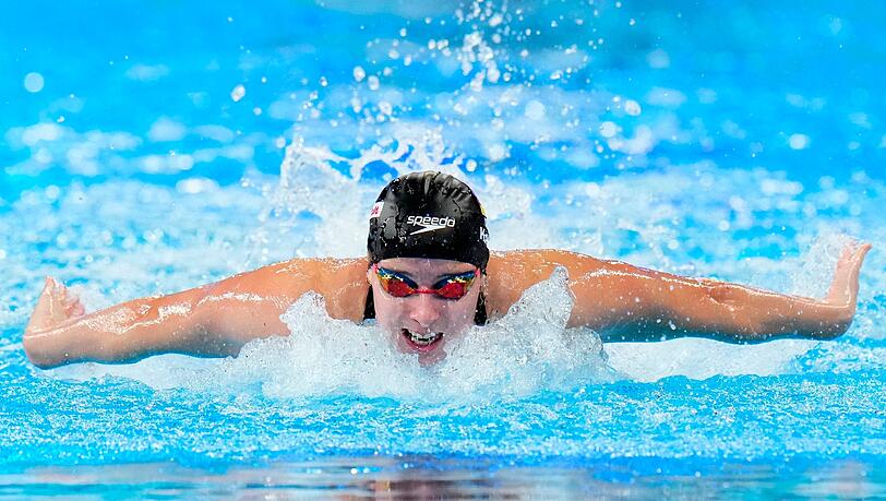 Steht über 100 Meter Schmetterling im Finale der Schwimm-WM in Doha: Angelina Köhler.