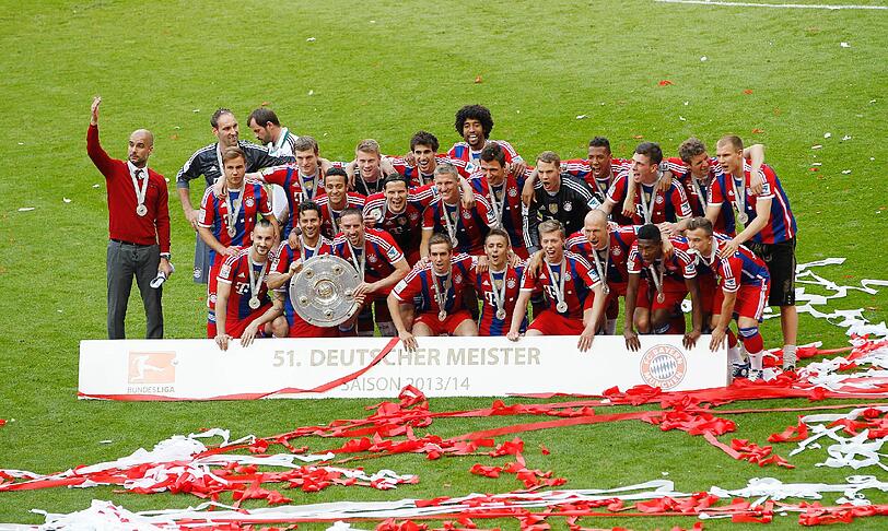 So sehen Sieger aus! Die Bayern gewinnen den 24. Meistertitel