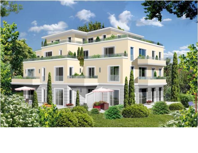 Die Gartenansicht des künftigen Jacobi Palais in Bogenhausen.