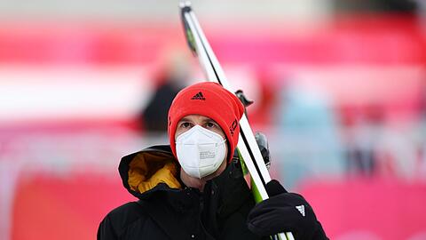 Die deutsche Mannschaft um Karl Geiger zählt beim Teamspringen in Lahti zu den Mitfavoriten.