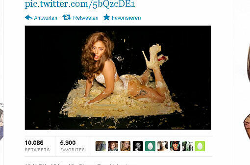 LADY GAGA: Bei Twitter postet die Pop-Queen immer mal wieder Bildchen, gerne auch mal etwas freizügiger...