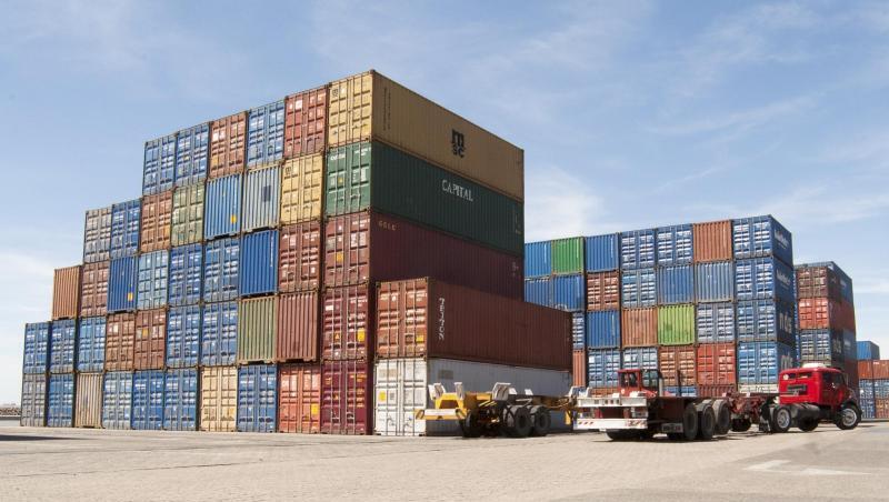 Container im Hafen von Argentiniens Hauptstadt Buenos Aires. Container im Hafen von Argentiniens Hauptstadt Buenos Aires.