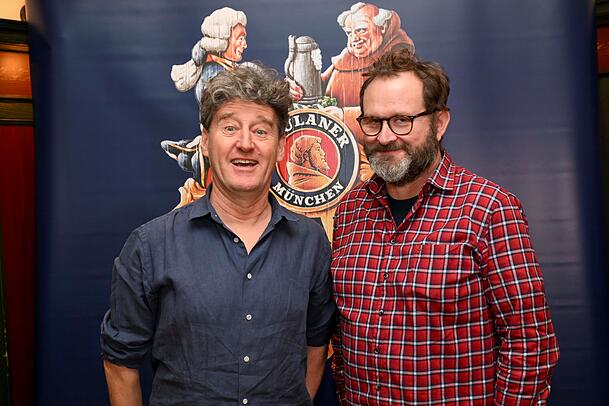 Richard Oehmann (l.) und Stefan Betz sind die Autoren des Singspiels am Nockherberg. Noch ist die Handlung nicht final.
