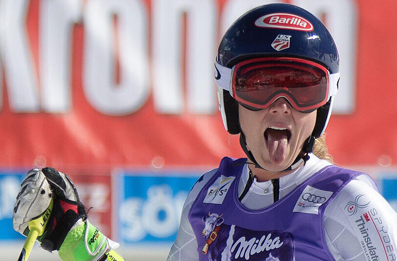 Slalom-Olympiasiegerin Mikaela Shiffrin (USA) in Bildern.