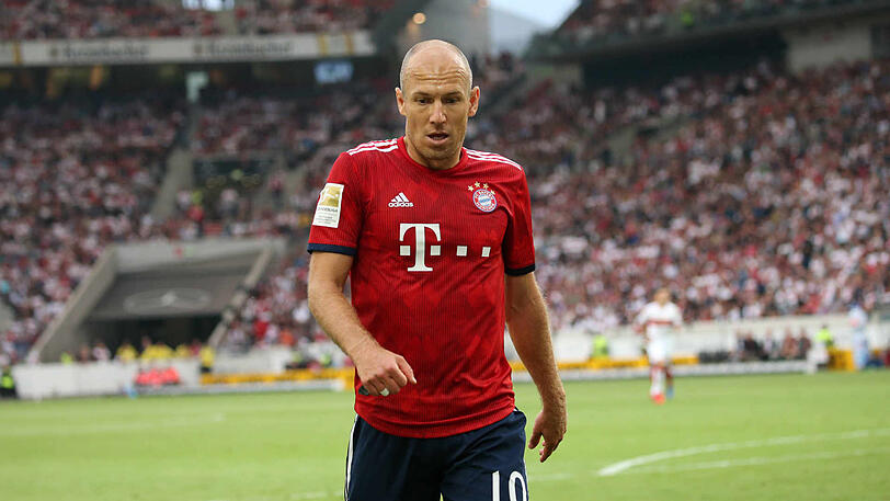 Trotz des Sieges der Bayern gegen Stuttgart war Arjen Robben sauer - schon wieder.