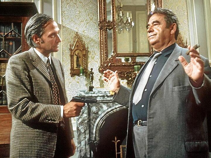 Der Startschuss: Kommissar Trimmel (Walter Richter, r.) ermittelt in "Taxi nach Leipzig"