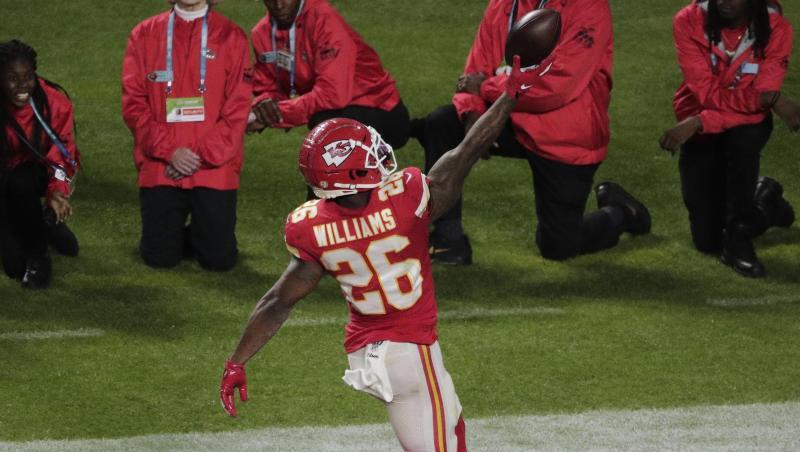 Hat sich entschlossen auf die NFL-Saison zu verzichten: Damien Williams von den Kansas City Chiefs. Hat sich entschlossen auf die NFL-Saison zu verzichten: Damien Williams von den Kansas City Chiefs.