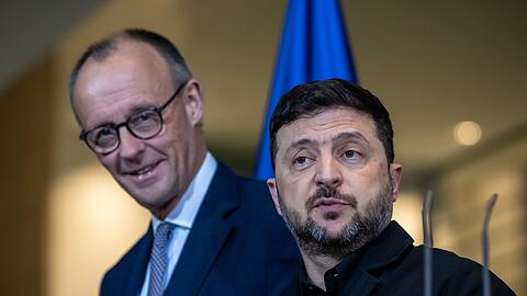 Kanzler Merz ist nach den Ukraine-Gespr&auml;chen etwas zuversichtlicher als Pr&auml;sident Selenskyj.