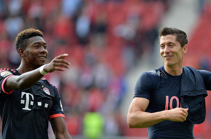 Stehen angeblich auf der Wunschliste von Manchester City: David Alaba und Robert Lewandowski.